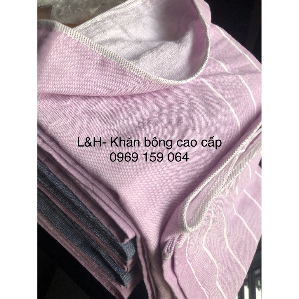 Khăn tắm cotton quấn em bé sơ sinh KT 60x120, nặng 200g