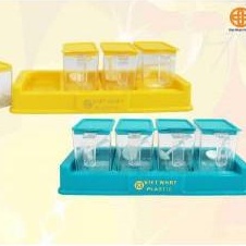 Hũ đựng gia vị bộ 4 - Lọ gia vị bộ 4 Việt Nhật