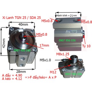 Xi lanh khí nén SDA 25
