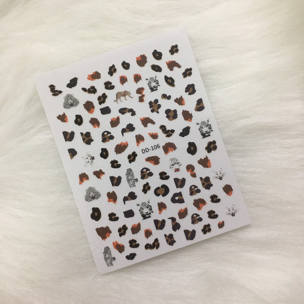 STICKER dán móng hình Da Beo