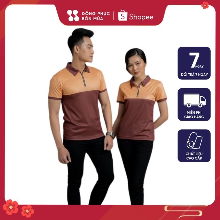 Áo Polo Nam / Nữ đẹp basic - Áo thun nam có cổ trụ bẻ,phối sọc ngang vải cá sấu cotton cao cấp hàng hiệu giá rẻ