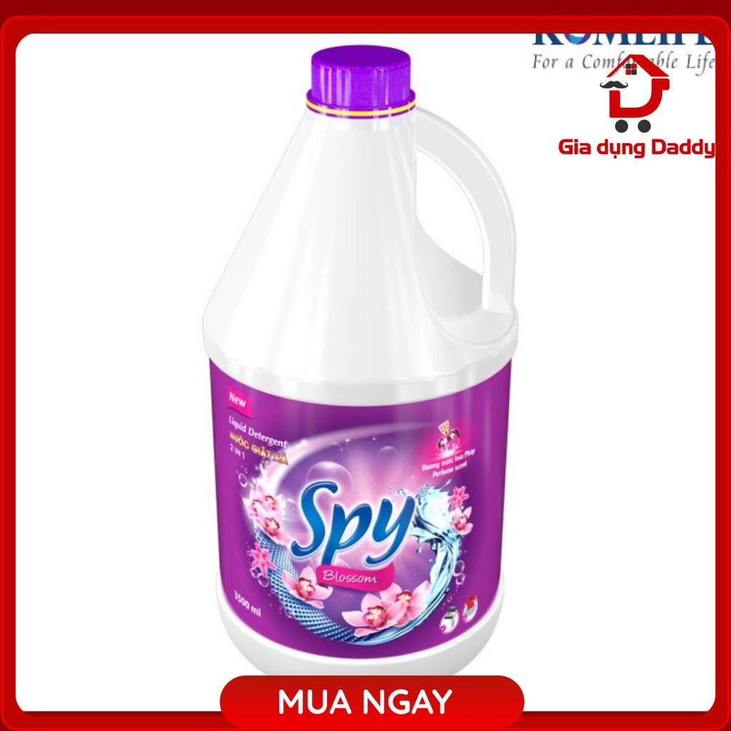 Nước giặt xả SPY 4 mùi thơm mát 3.5L