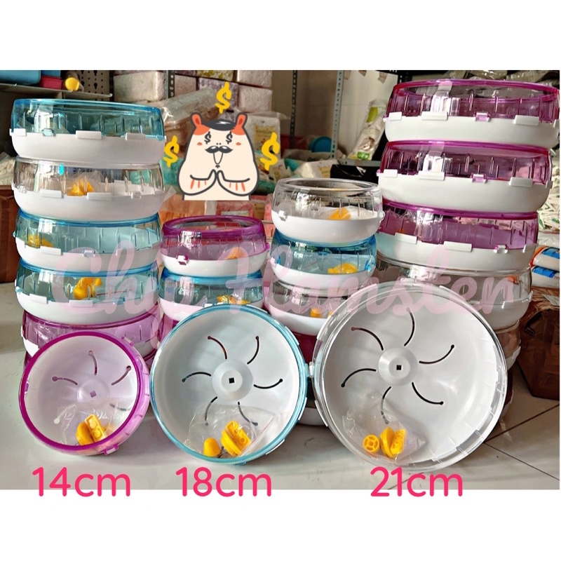 Wheel 21CM/18CM Mika (Hamster,Sóc,Rat)Chưa kèm đế