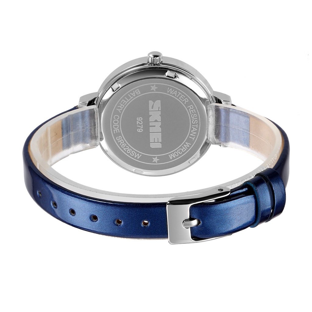 Đồng Hồ Nữ Dây Da Mặt Trăng Và Ngôi Sao Chống Thấm Nước SKMEI 9279