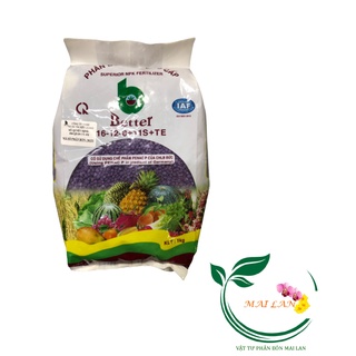 Phân bón npk cao cấp better tím 16-12-8-11 + te - #140# 1kg