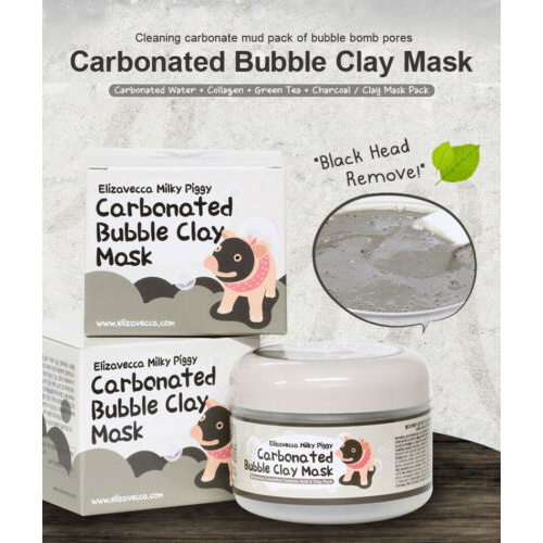 (Hàng Mới Về) Mặt Nạ Sủi Bọt Hoạt Tính Elizavecca 100g / 3.53 Oz / [ELIZAVECCA] Milky Piggy Carbonated Bubble Clay Mask 100g / 3.53 oz