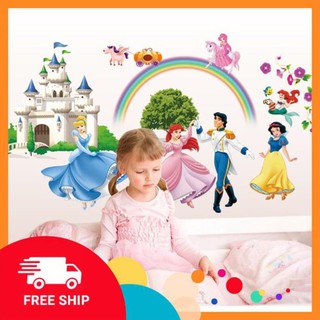 ⚡️𝗙𝗥𝗘𝗘𝗦𝗛𝗜𝗣⚡️ Decal dán tường Công chúa hoàng tử