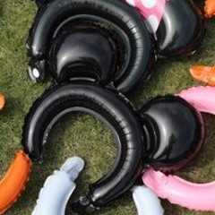 Set 10 Bong Bóng Họa Tiết Hoạt Hình Trang Trí Tiệc Sinh Nhật Cho Bé