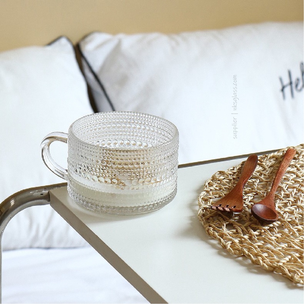 Ly thủy tinh ISO.279 size 400ml có quai, isoglass