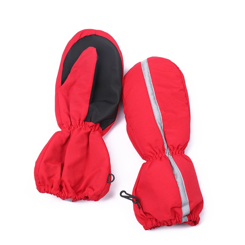 Găng Tay Trượt Tuyết Phủ Lông Cừu Dày Dặn Chống Gió Cho Bé