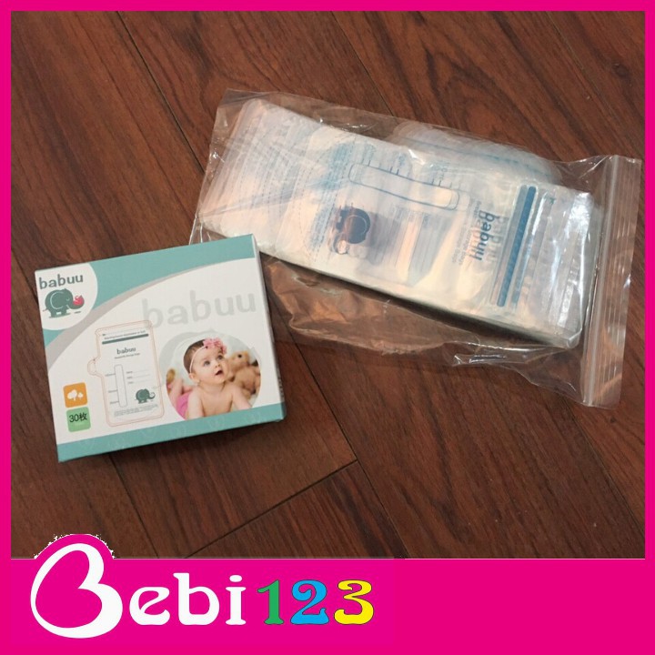 Hộp 30 túi trữ sữa Baby Babuu Nhật Bản 100ml