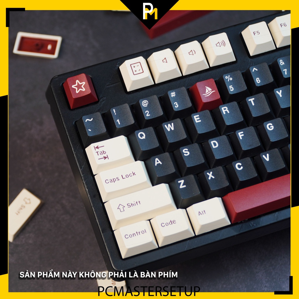 Keycap doubleshot ROME 173 nút dùng cho nhiều layout bàn phím cherry profile full box nhựa ABS