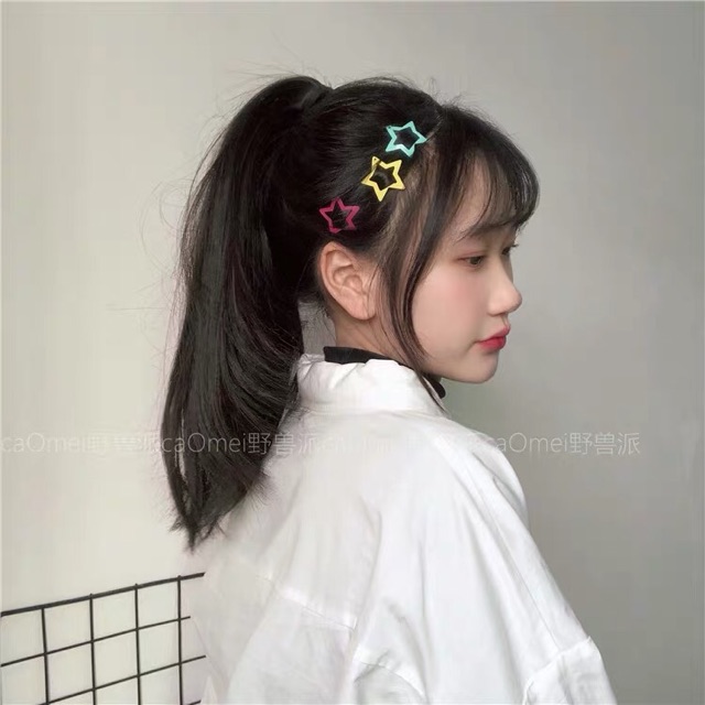 Set 6 kẹp tóc màu sắc cực dễ thương - Maben