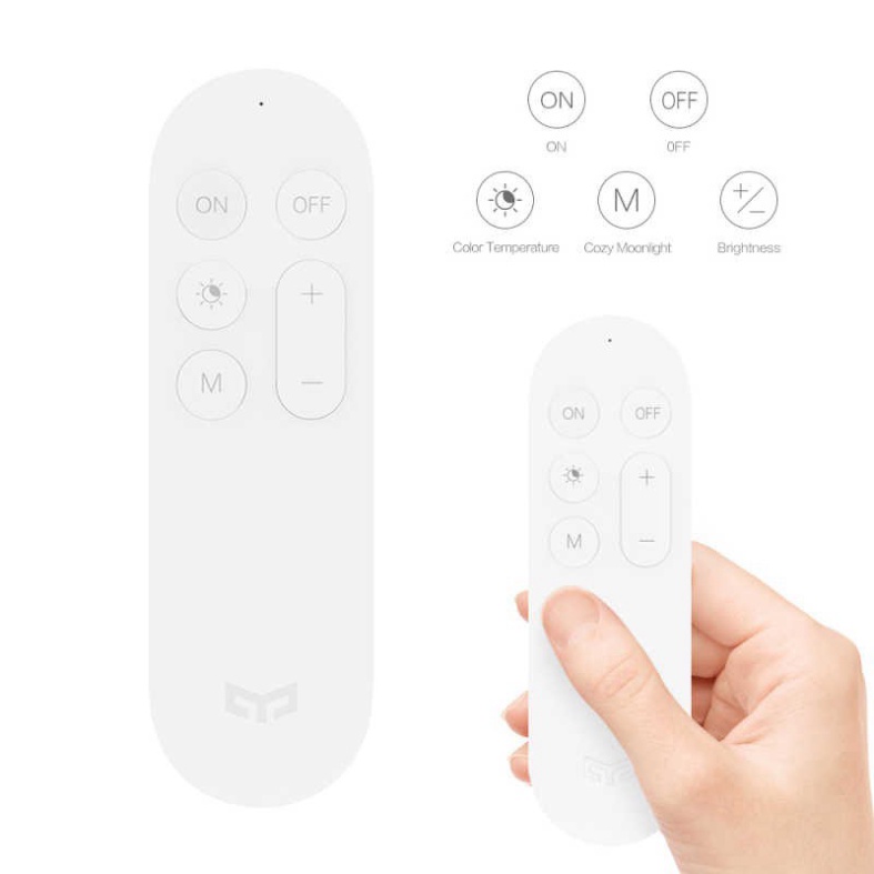 Remote Yeelight Bluetooth Điều Khiển Đèn Từ Xa Dành cho Đèn Trần Thông Minh Yeelight - Hàng Chính Hãng