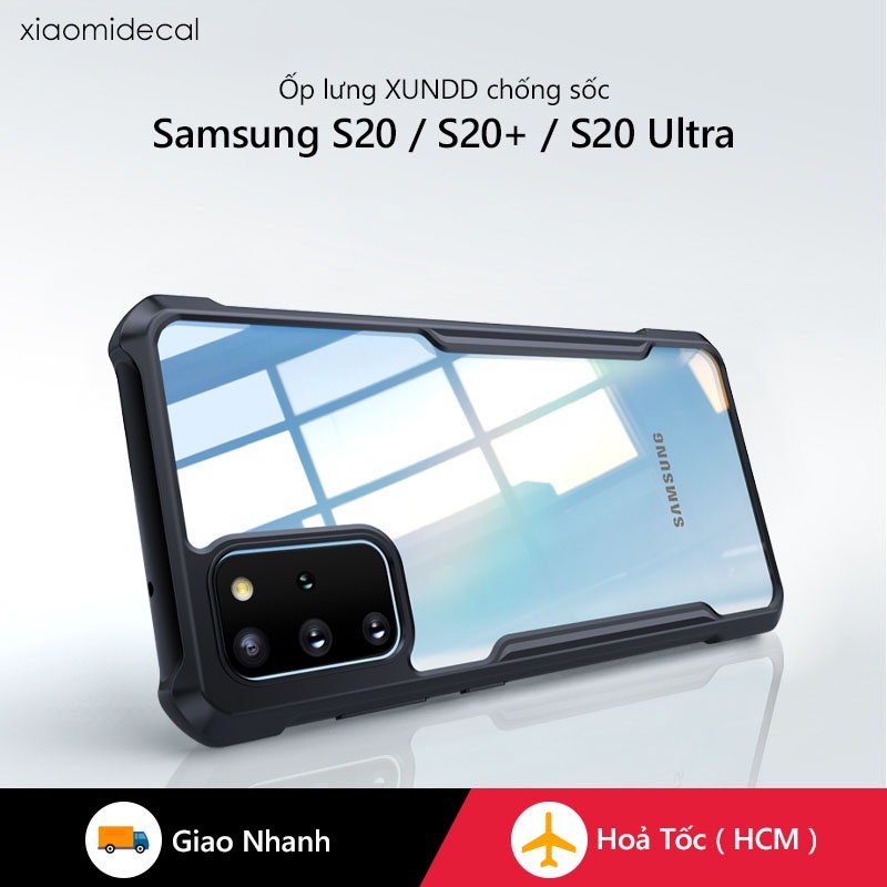 Ốp lưng XUNDD Samsung S20 / S20+ / 20 Ultra Mặt lưng trong, Viền TPU, Chống sốc