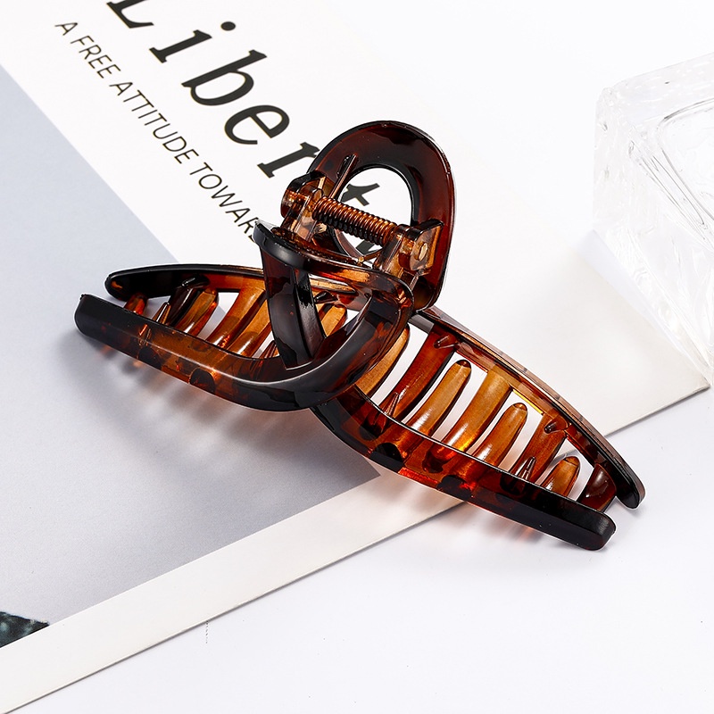 Haimeikang Kẹp tóc màu trơn phong cách retro sành điệu cho nữ