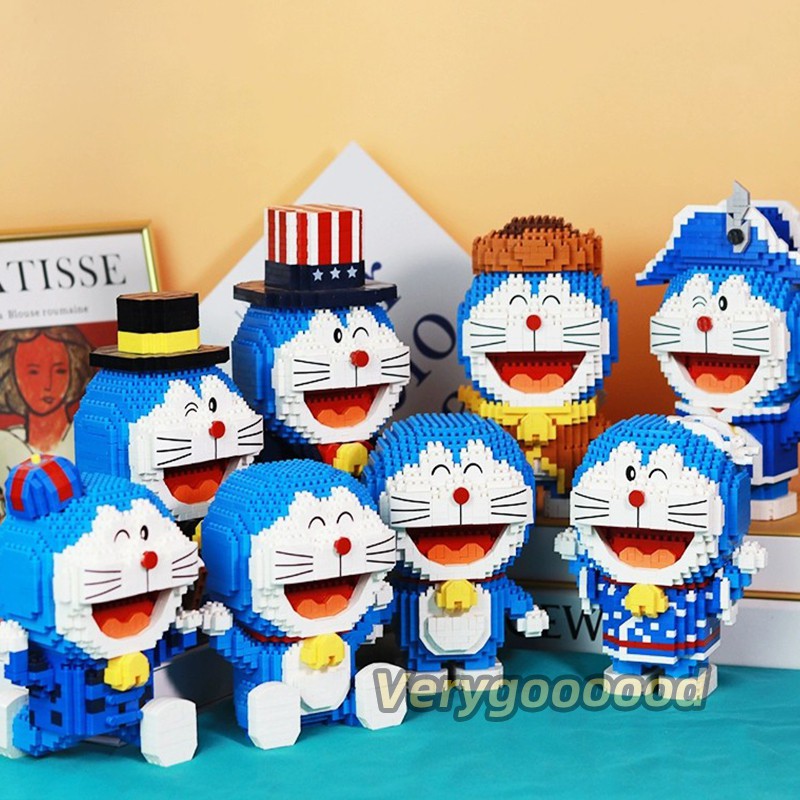 Mô hình lắp ráp chú mèo máy doraemon đáng yêu