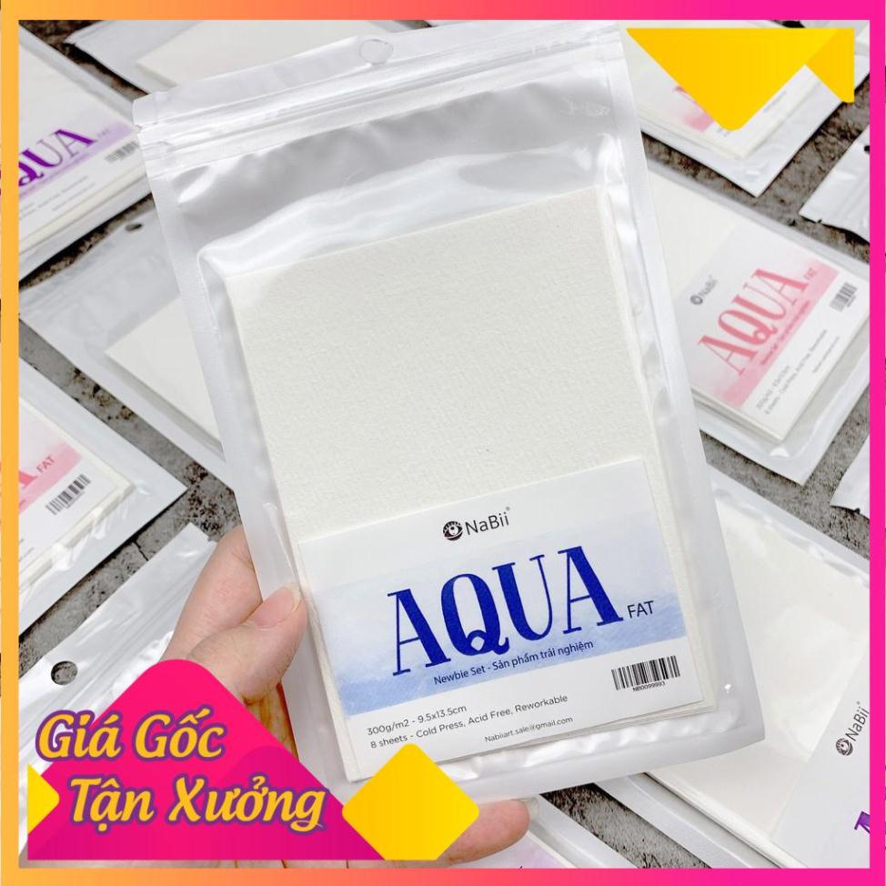 Giấy vẽ màu nước Nabii Aqua Fat Newbie Set 300gsm - giá rẻ - MỘC XINH
