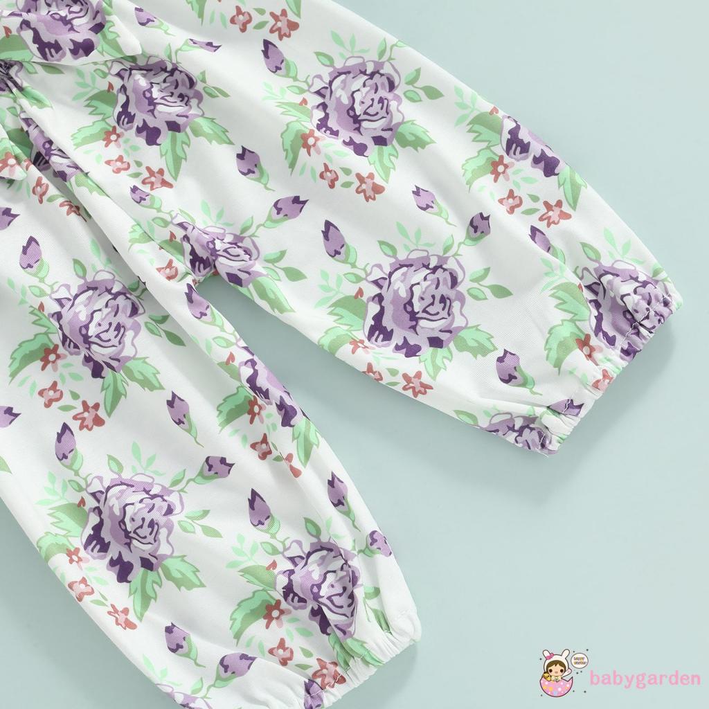 Bộ Áo Liền Quần Tay Ngắn Màu Trơn Phối Nơ Thời Trang Mùa Hè Cho Bé Gái 0-24 Tháng Tuổi