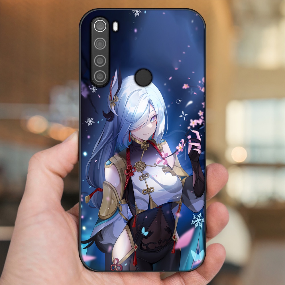 Ốp lưng Xiaomi Redmi Note 8 viền đen in hình Shenhe Genshin Impact