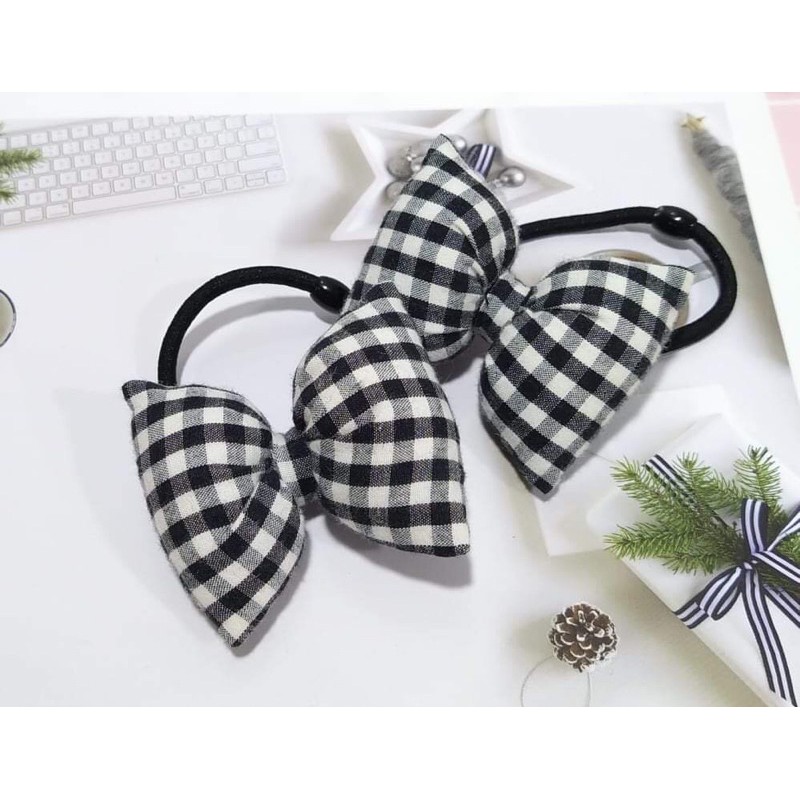 Chun cột tóc hình chiếc nơ nhồi bông (2)