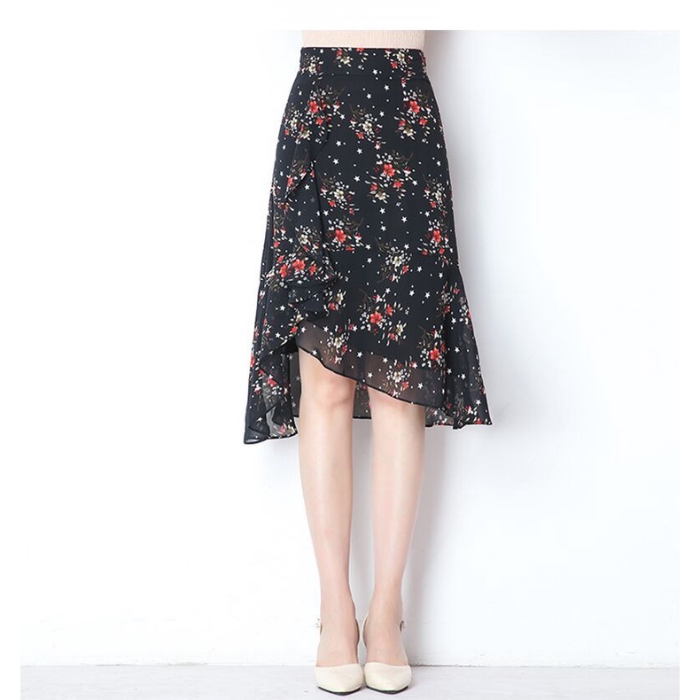 Chân Váy Đuôi Cá Dài Họa Tiết Chấm Bi Lưng Cao Thời Trang Mùa Hè Dành Cho Nữ N276