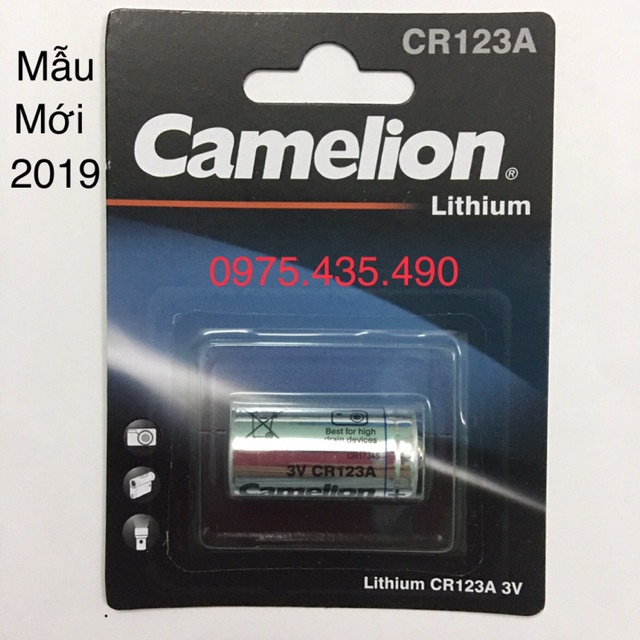 10 Viên CR123 Camelion 3V Lithium Vỉ 1 Viên