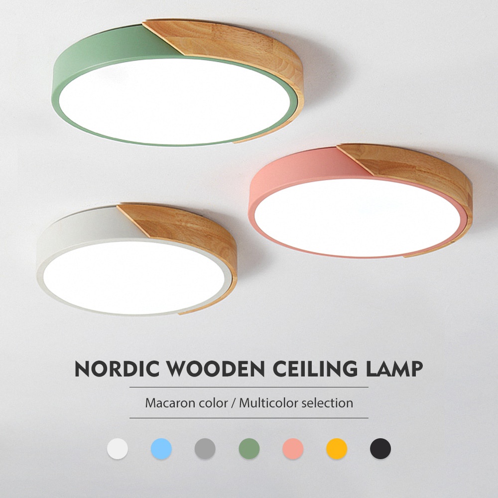 Đèn Trần Led Siêu Mỏng Phong Cách Bắc Âu Trang Trí Nội Thất Ban Công / Phòng Ngủ / Hành Lang