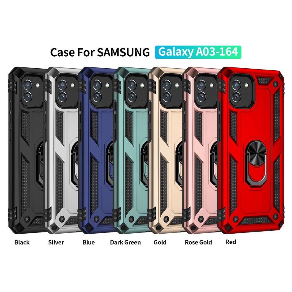 Ốp Điện Thoại PC Cứng Kèm Vòng Khuyên Đỡ Chống Sốc Cho Samsung Galaxy A03