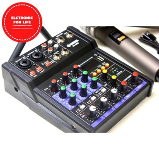 Bộ mixer yamaha g4 usb - mixer chuyên karaoke, livestream, thu âm cao cấp - tặng kèm 2 micro không dây