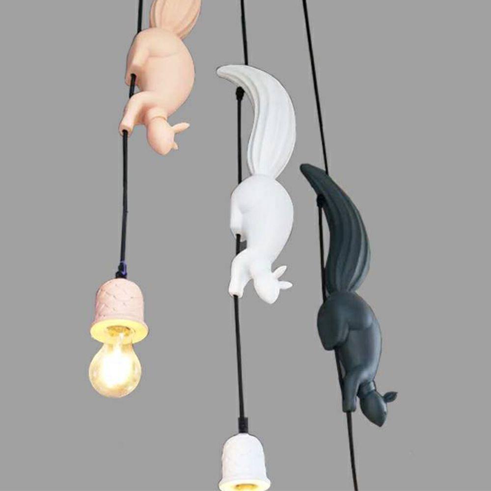 Đèn Trần Nhà Bằng Resin Hình Chú Sóc Độc Đáo Trang Trí Nhà Cửa