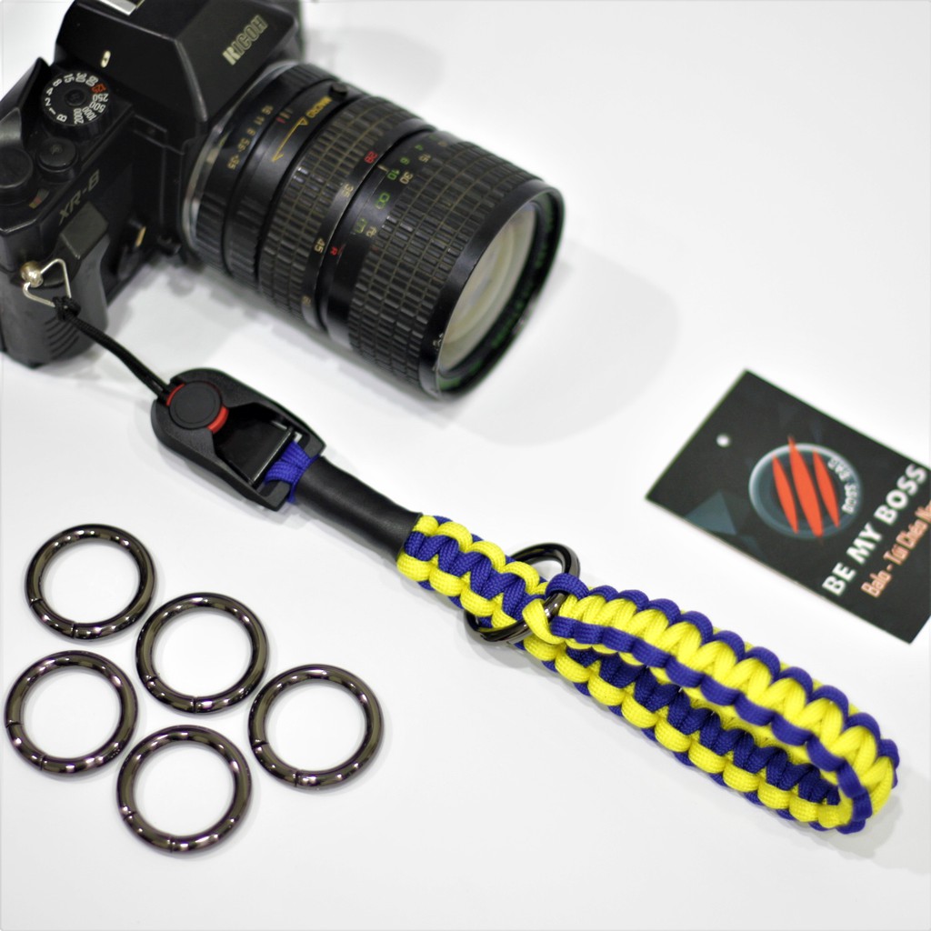 [CAMERA] Dây Đeo Cổ Tay, Handstrap dành cho máy ảnh sử dụng chốt thao tác nhanh đan Paracord phối màu