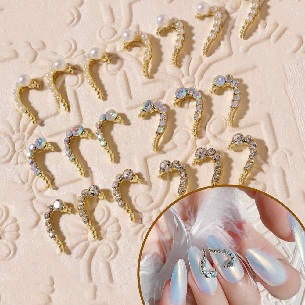 Phụ Kiện Trang Trí Móng Tay Hình Trái Tim Bằng Hợp Kim Sang Trọng