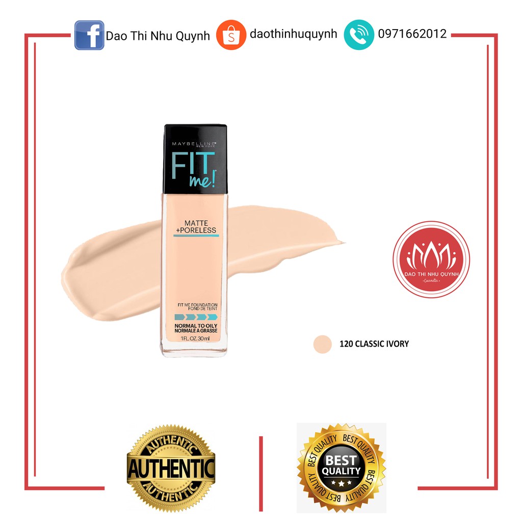 Kem Nền Mịn Lì Tự Nhiên Maybelline Fit Me (30ml)