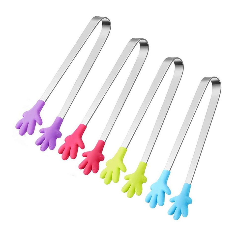Dụng Cụ Kẹp, Gắp Mini Bọc Silicon Hình Dáng Dễ Thương