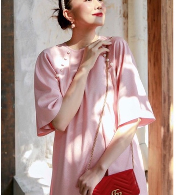 Áo dài lụa đính hạt