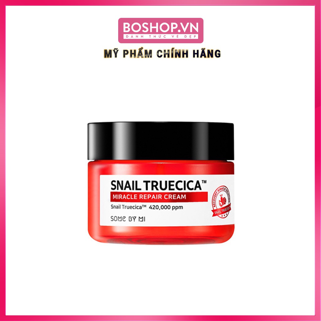 Kem Dưỡng Phục Hồi Mụn Thâm Sẹo Rỗ Some By Mi Snail Truecica Miracle Repair Cream 60g