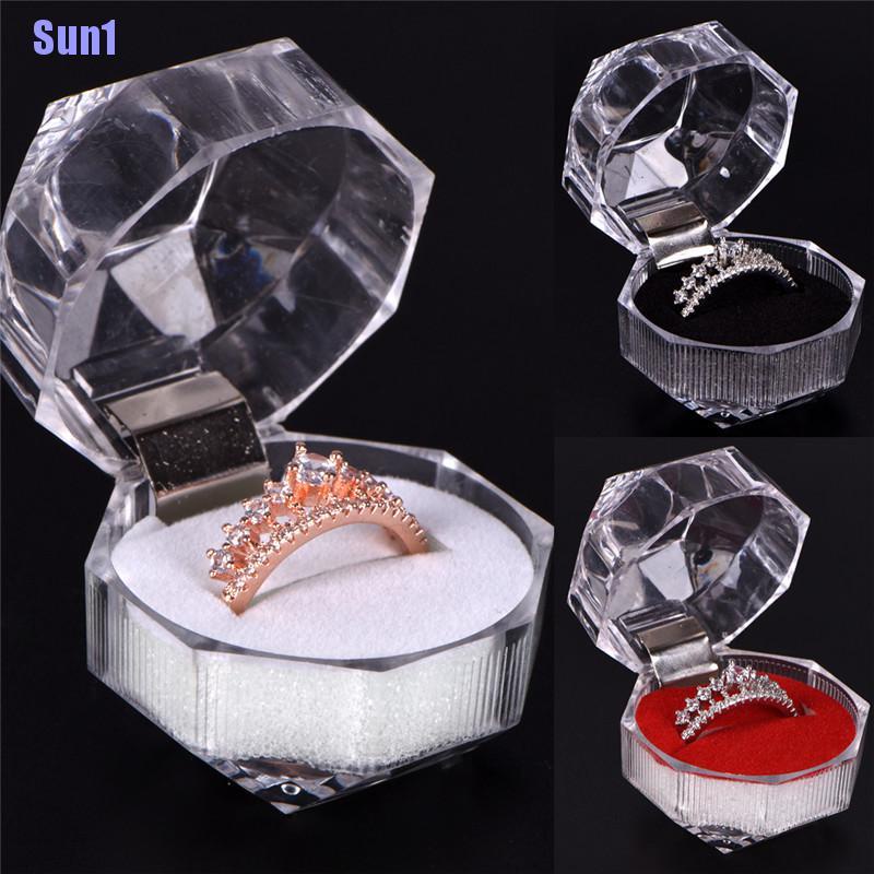 1 Nhẫn Acrylic Trong Suốt Thời Trang Cá Tính