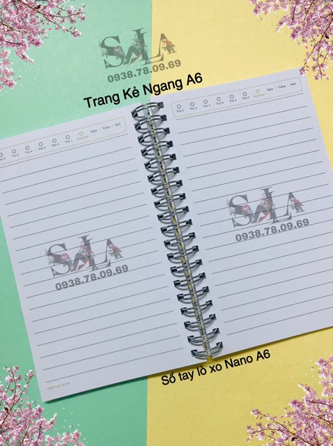 Sổ Tay Lò Xo Nano A6 Tiến Phát (210 Trang Kẻ Ngang)