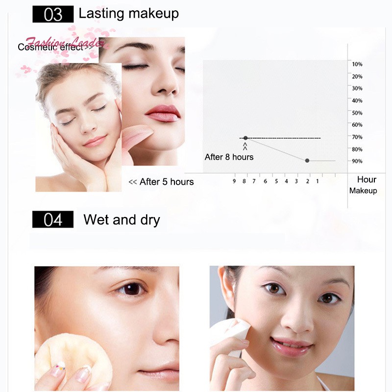 [Hàng mới về] Hộp phấn nén giữ ẩm kiểm soát dầu che khuyết điểm tuyệt vời | BigBuy360 - bigbuy360.vn