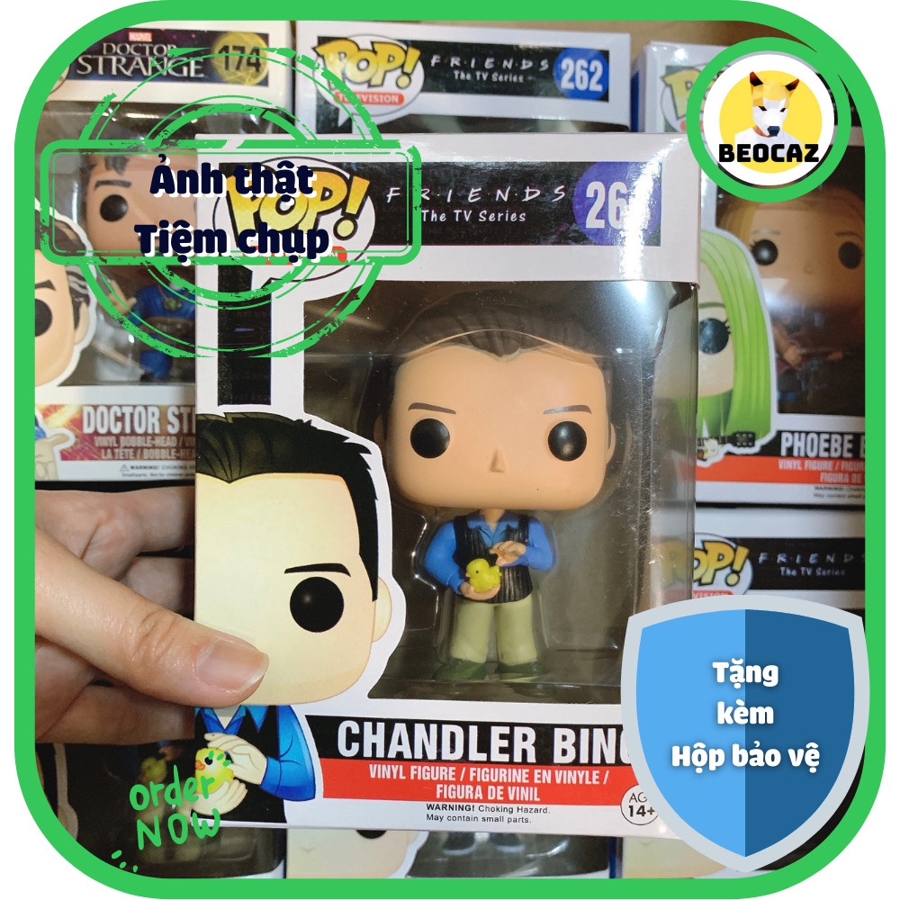 [Ship Hỏa Tốc][Full Box][Tặng Hộp Bảo Vệ] Mô hình Funko nhân vật Chandler Bing phim Friends Những Người Bạn No.264