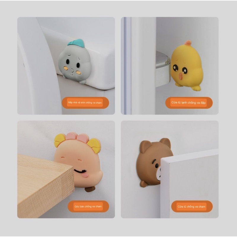 Miếng chặn cửa, xốp chặn cửa chống sập an toàn