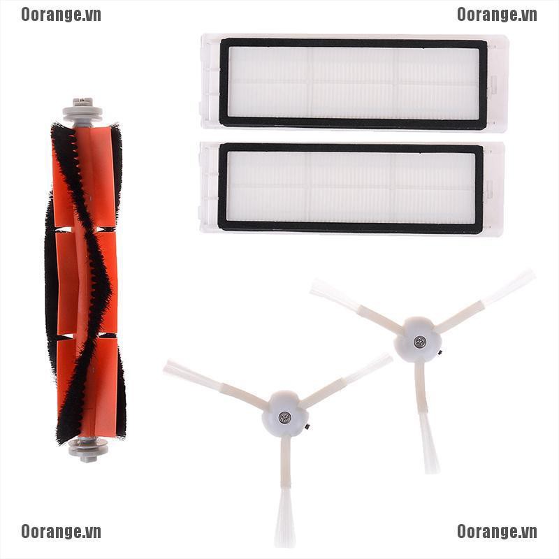 Bộ 5 Bàn Chải Và Màng Lọc Lưới Dành Cho Xiaomi Mi Robot Roborock