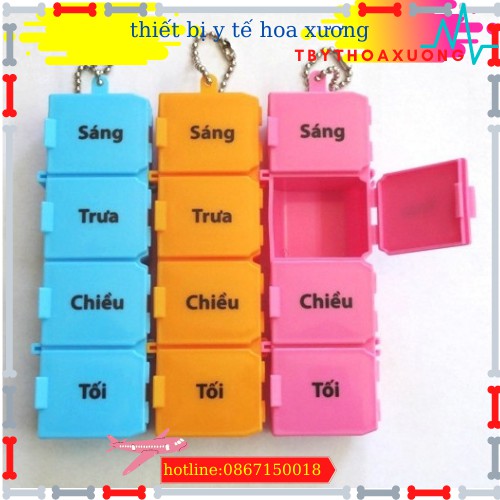 Hộp chia thuốc uống theo ngày sáng , trưa ,chiều tối