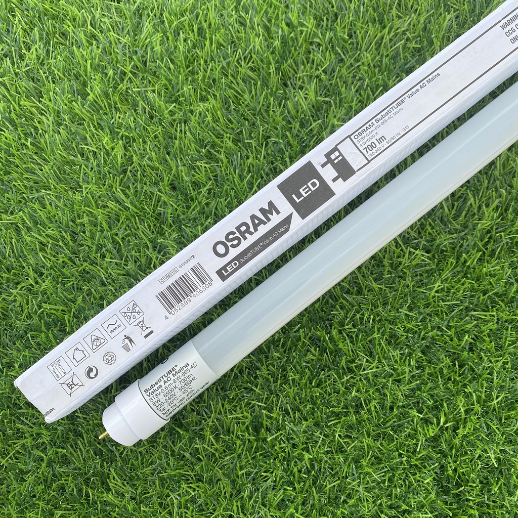 Bóng đèn Tuyp led 60cm 8W ST8-HV2-070 OSRAM Ánh sáng trắng - Hàng chính hãng