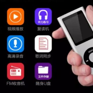 Máy nghe nhạc kiểu dáng airpod( MP4 VUÔNGBỘ NHỚ TRONG)