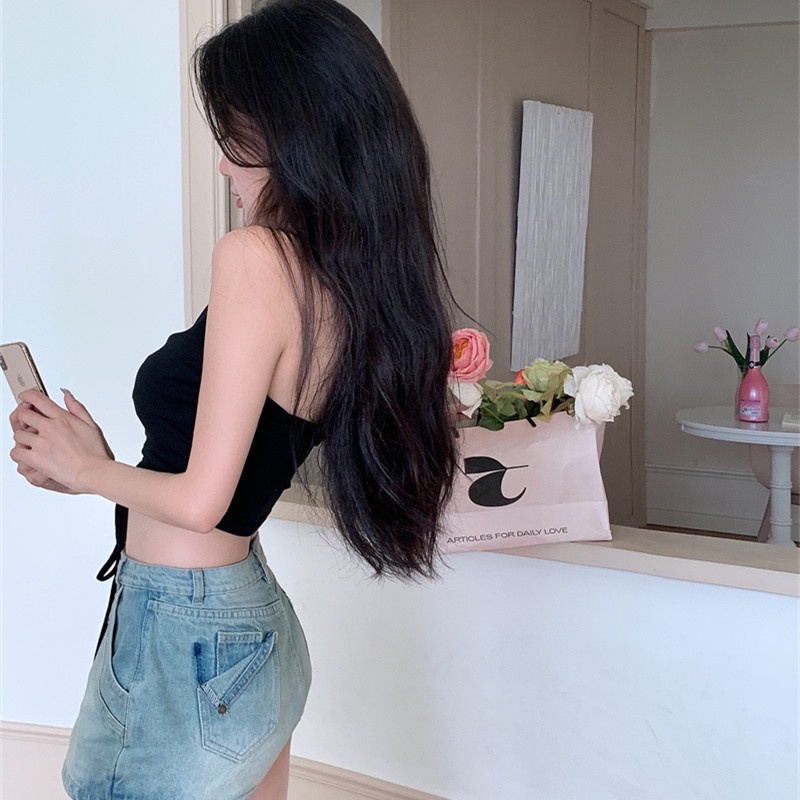Áo Croptop Dây Rút Gợi Cảm Cho Nữ
