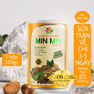 🎁TẶNG CỐC SỨ🎁3 hộp Ngũ Cốc Lợi Sữa Min Min 29 Loại Hạt-Bột Ngũ Cốc Dinh Dưỡng Min Min,Bà Bầu
