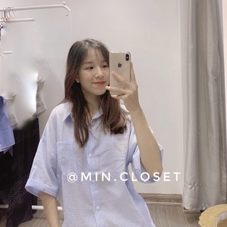 Áo sơ mi vạt lưng siêu xinh [ Ảnh thật shop chụp ]