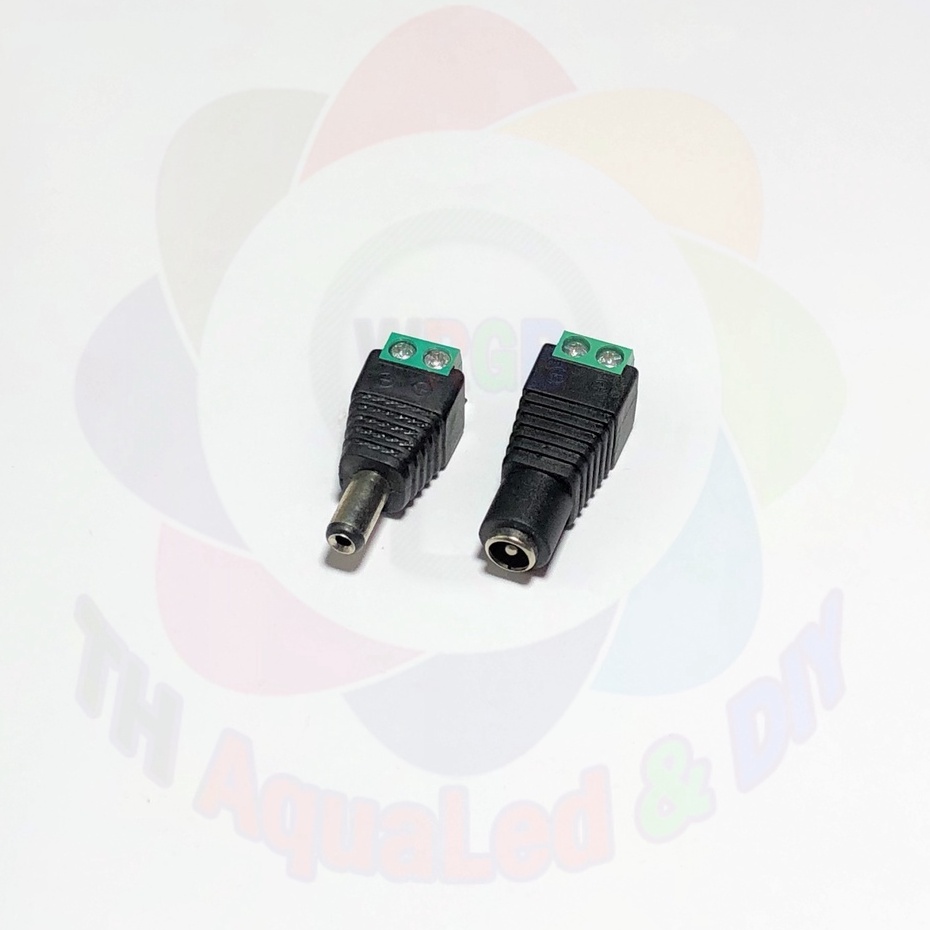Jack cắm âm dương 5.5x2.1mm nối nhanh, kết nối bằng lỗ vít chắc chắn